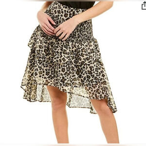 💕Walter baker Cheetah Print minty skirt Size S New
